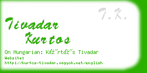 tivadar kurtos business card